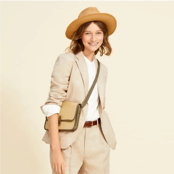 Uniqlo Ines De La Fressange Paris 100% Tan Wool Fedora Hat Unisex One Size - Picture 1 of 16